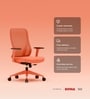 The Novice Mid Back Premium Ergonomic Chair In Spiced Orange Colour The Novice Mid Back Premium Ergonomic Chair In Spiced Orange Colour