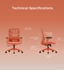 The Novice Mid Back Premium Ergonomic Chair in Spiced Orange The Novice Mid Back Premium Ergonomic Chair in Spiced Orange