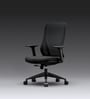 The Novice Mid Back Premium Ergonomic Chair In True Black Colour
