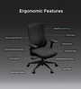 The Novice Mid Back Premium Ergonomic Chair In True Black Colour