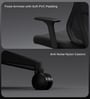 The Novice Mid Back Premium Ergonomic Chair In True Black Colour