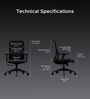 The Novice Mid Back Premium Ergonomic Chair In True Black Colour