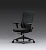 The Novice Mid Back Premium Ergonomic Chair in True Black The Novice Mid Back Premium Ergonomic Chair in True Black