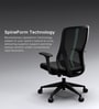 The Novice Mid Back Premium Ergonomic Chair in True Black The Novice Mid Back Premium Ergonomic Chair in True Black
