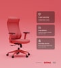 The Novice Premium Ergonomic Chair In Ember Red Colour The Novice Premium Ergonomic Chair In Ember Red Colour