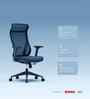 The Novice Premium Ergonomic Chair In Florence Blue Colour