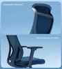 The Novice Premium Ergonomic Chair In Florence Blue Colour