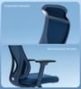 The Novice Premium Ergonomic Chair In Florence Blue The Novice Premium Ergonomic Chair In Florence Blue