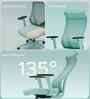 The Novice Premium Ergonomic Chair In Ice Green Colour