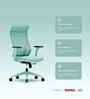 The Novice Premium Ergonomic Chair In Ice Green Colour