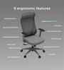 The Novice Premium Ergonomic Chair In Lunar Grey Colour