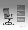 The Novice Premium Ergonomic Chair In Lunar Grey The Novice Premium Ergonomic Chair In Lunar Grey