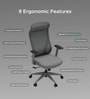 The Novice Premium Ergonomic Chair In Lunar Grey The Novice Premium Ergonomic Chair In Lunar Grey