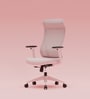The Novice Premium Ergonomic Chair In Parisian Pink Colour The Novice Premium Ergonomic Chair In Parisian Pink Colour