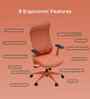 The Novice Premium Ergonomic Chair In Spiced Orange Colour