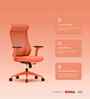 The Novice Premium Ergonomic Chair In Spiced Orange Colour