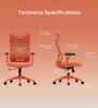 The Novice Premium Ergonomic Chair In Spiced Orange Colour