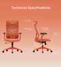 The Novice Premium Ergonomic Chair In Spiced Orange Colour
