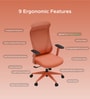 The Novice Premium Ergonomic Chair In Spiced Orange The Novice Premium Ergonomic Chair In Spiced Orange