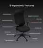 The Novice Premium Ergonomic Chair In True Black Colour