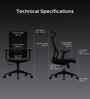 The Novice Premium Ergonomic Chair In True Black Colour