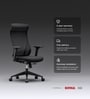 The Novice Premium Ergonomic Chair In True Black The Novice Premium Ergonomic Chair In True Black