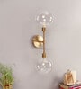 Wave Metal Novelty Wall Light (Gold)