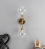 Wave Metal Novelty Wall Light (Gold)