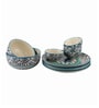 The Royal Crown 10 Pcs Blue & White Ceramic Dinnerware Set