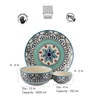 The Royal Crown 10 Pcs Blue & White Ceramic Dinnerware Set