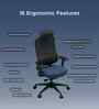 The Specialist Premium Ergonomic Chair In Prussian Blue Colour
