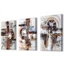 The Third Eye Multicolour Engineered Wood (Set of 3) Art Panels