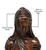 The Veiled Maiden Pardanashin Brown Resin Human Figurines