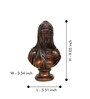 The Veiled Maiden Pardanashin Brown Resin Human Figurines