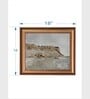 The Vintage Artistry Beige & Blue Antique Rustic Muted Landscapewall Art