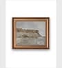 The Vintage Artistry Beige & Blue Antique Rustic Muted Landscapewall Art
