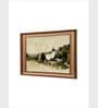The Vintage Artistry Beige & Brown Forest Landscape Printed Framed Wall Art
