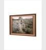 The Vintage Artistry Beige Girl Riding A Donkey Painting Wall Art