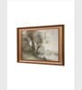 The Vintage Artistry Beige Riverside Landscape Wall Art