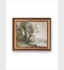 The Vintage Artistry Beige Riverside Landscape Wall Art