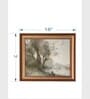 The Vintage Artistry Beige Riverside Landscape Wall Art