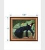The Vintage Artistry Black & Brown Antique Female Printed Framed Wall Painting