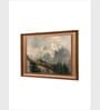 The Vintage Artistry Black & Brown Rustic Mountain Landscape & Printed Framed Wall Painting