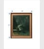 The Vintage Artistry Black & Gold-Toned Abstract Painting Wall Art