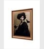 The Vintage Artistry Black Victorian Witch Portrait With Birds Painting Wall Art