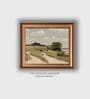 The Vintage Artistry Blue & Green Landscape Nature Framed Wall Painting