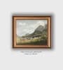 The Vintage Artistry Blue & Green Mountains View Painting Wall Art