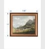 The Vintage Artistry Blue & Green Mountains View Painting Wall Art
