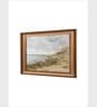 The Vintage Artistry Blue & Green Seaside Landscape Framed Wall Painting