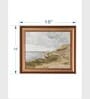 The Vintage Artistry Blue & Green Seaside Landscape Framed Wall Painting